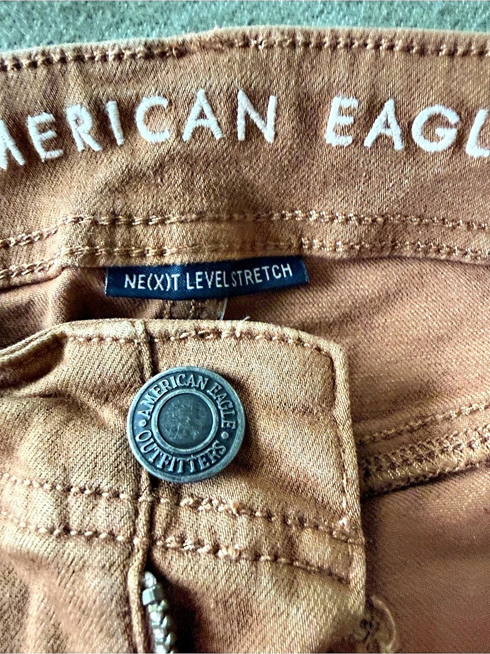 American Eagle Ne(X)t Level Stretch Jegging Brown4 - Picture 4 of 6